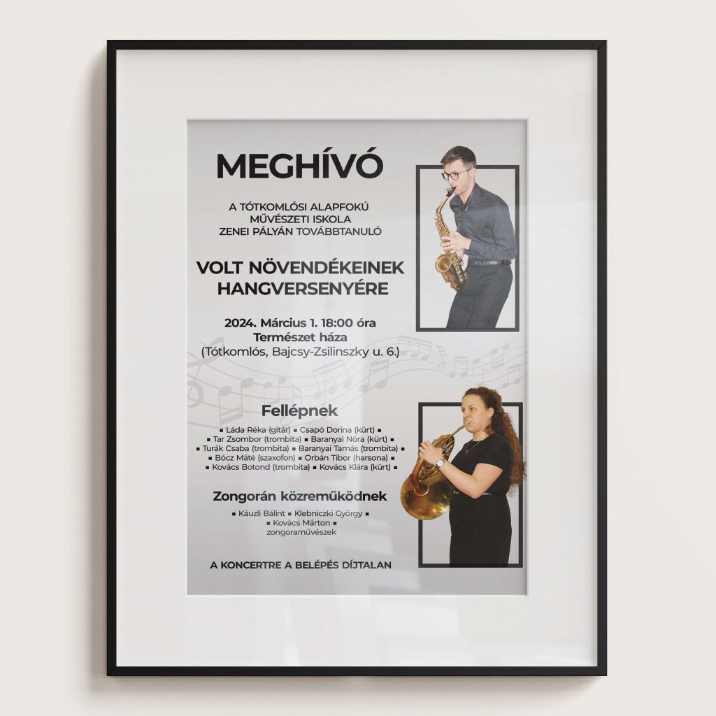 Meghívó - Volt növendékek hangversenye