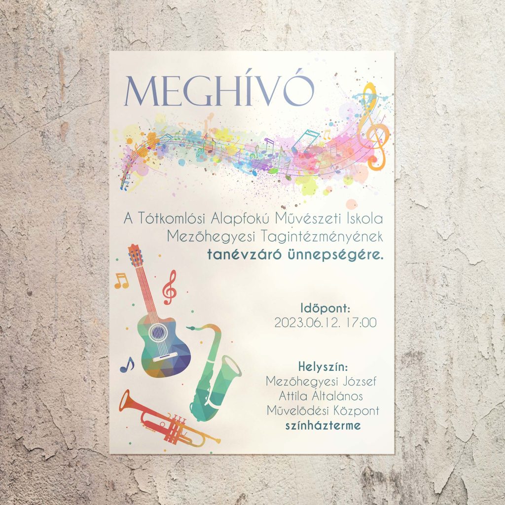 Meghívó - tanévzáró